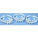3 Silver Finger Ring Jewelry Findings Charm Beading