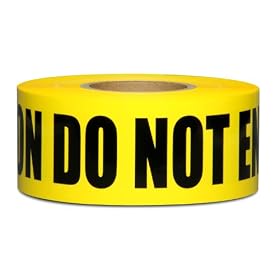 Honey-Can-Do TAP-01541 Barricade Tape, Do Not Enter - Caution Tape, 1000-Feet Long, 3-Inches Wide, Yellow