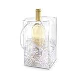 The Chiller: Wine Chiller and Ice Bucket, Ice Bag Carrier with Handles for White Wine, Champagne, Cold Beer and Chilled Beverages