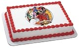 Power Rangers Samurai Edible Birthday Cake Topper Power Rangers Samurai Edible Birthday Cake Topper