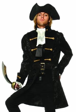 Lip Service Colonial Pirate Captain Hook Halloween Costume Jacket
