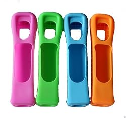 Wii MotionPlus Silicone Skin Jacket Glove 4 Pack (for old version Wii Controller)