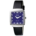 Invicta Women's Slim Collection Square Black Leather Watch #5154