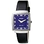 Invicta Women's Slim Collection Square Black Leather Watch #5154