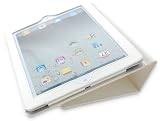 Apple iPad 2 Advanced Pro Multi Function Typing Case Cover and Flip Stand - White (With Sleep Sensor)