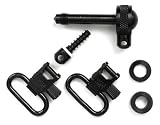 Uncle Mikes 7400 Four 1 Inch Blued Special Fore End Adapter Bolt Swivel Bass Wood