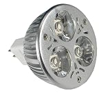 LED - 230 Lumens - 6 Watt - 3 LED Bulb - 35+ Watt Halogen Replacement - Warm White (3000 Kelvin)