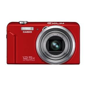     Casio Exilim EX ZS100 Digitalkamera  14 Megapixel, 12,5 fach opt. Zoom, 6,9 cm  2,7 Zoll  Display, bildstabilisiert  rot   