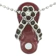 Red Beach Sandal Small Necklace Pendant