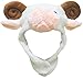 Animal Clothing White Goat Sheep Warm Hat Polyester Unisex Children Costume