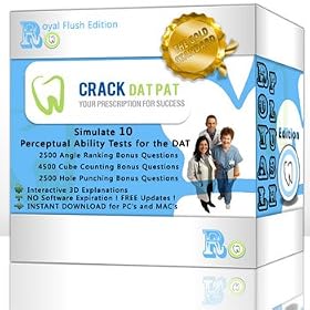 Crack DAT PAT for the Dental Admission Test (2009-2010 Royal Flush Edition)