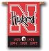 NCAA Nebraska Cornhuskers Championship Year Two-sided Banner