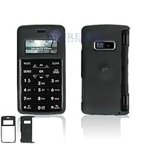 RUBBER FEEL Smooth Black Case Cover for Brand LG EnV2 VX9100 VX-9100 Protective Cell Phone Hard SNAP-ON [Beyond Cell Packaging]