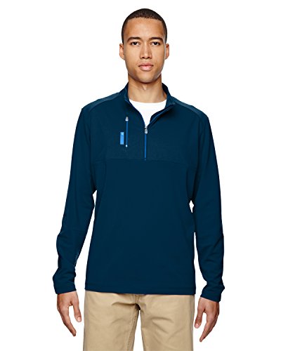 AD MENS 1/4 ZIP PULLOVER (RICH BLUE/BRT RY) (XL)