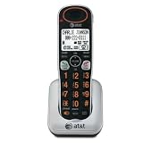 AT&T 30100 DECT 6.0 Cordless Phone Accessory Handset, Silver/Black, 1 Accessory Handset