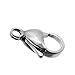 VALYRIA 20pcs Silver Tone Stainless Steel Lobster Clasps Jewelry Findings (5/8