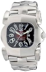 REACTOR Men's 51011 Electron Degrading Red Dial Stainless Steel Limited Edition Watch