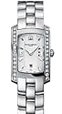 Baume & Mercier Hampton Milleis Women's 8513 Silver Dial Diamond Bezel Steel Watch