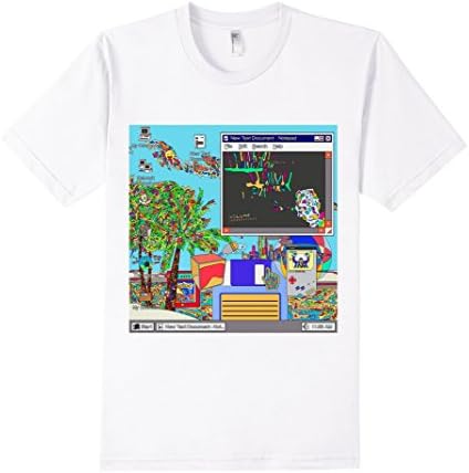 Men's Odd Scenes: Vaporwave 2XL White