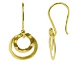 18K Gold Vermeil Over Sterling Silver Circle Earrings