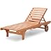 Strathwood Basics Hardwood Chaise Lounge