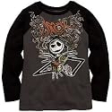 Disney Organic Raglan Sleeve Jack Skellington Tee for Boys