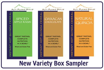Buy Now at Amazon.com: AltiPlano Gold Gluten-Free High Fiber Whole Grain Instant Hot Quinoa Cereal: Variety Box Sampler