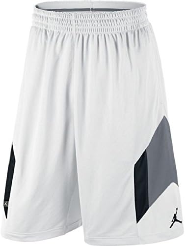 Nike Air Jordan Men's Rise 3 Basketball Shorts 612853 Size XL White 100