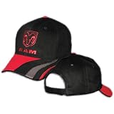 Dodge Ram Black & Red Swirl Mens Embroidered Hat 82258