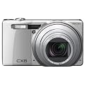 Ricoh CX6 Digitalkamera (10 Megapixels, 10-fach opt. Zoom, 7,62 cm (3 Zoll) Display) silber