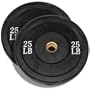 25 Pound Solid Rubber Bumper Plates Pair