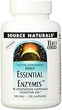 Source Naturals Daily Essential Enzymes -- 500 mg - 120 Vegetarian Capsules
