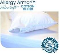 Allergy Armor Allersoft Cotton Blend Pillow Cover- Standard