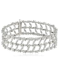 Sterling Silver Diamond Bracelet (2 cttw, J Color, I4 Clarity), 7.25"