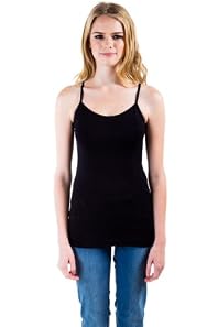 Adjustable Straps Camisole in Black
