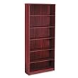 1890 Series Bookcase, 6 Shelves, 36w x 11-1/2d x 84h, Mahogany
