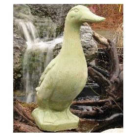 Cast Stone STANDING DUCK Garden SCULPTURE Home STATUE Bird