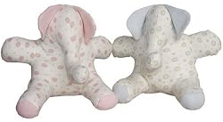 Under the Nile Organic Cotton Elephant - Blue Dots