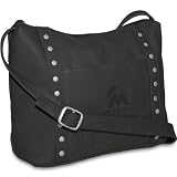 MLB Miami Marlins Black Leather Women's Top Zip Handbag