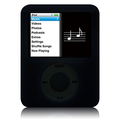 Simplism iPod nano(3rd)用シリコンケース(ブラック) TR-SCNN3-BK