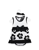 Little Girls Pleated Ruffle All in One Dress (0-6 Months)