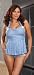 Dirty Dorothy Roleplay Lingerie (Blue/White;Plus Size)