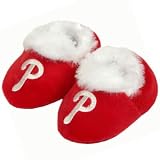 PHILADELPHIA PHILLIES OFFICIAL LOGO BABY BOOTIE SLIPPERS 3-6 MOS