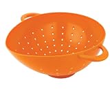 Review Mario Batali 0-49440 / Mario Batali 5-Quart Colander, Persimmon