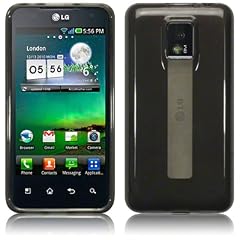 LG P990 OPTIMUS SPEED TPU SILIKON SCHUTZH�LLE CASE COVER TASCHE IN SCHWARZ + 2 x DISPLAYSCHUTZFOLIE