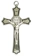 Wall Crucifix - 8" Height - Fleur De Lis Cross - Polished - IMPORTED FROM ITALY