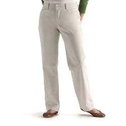 Lee Women's Missy Plain Front Pant with Stretch