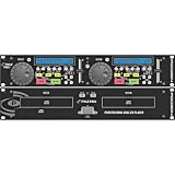 Pyle-Pro PDCD204 19 Rack Mount Professional Dual CD Player With Jog Dial