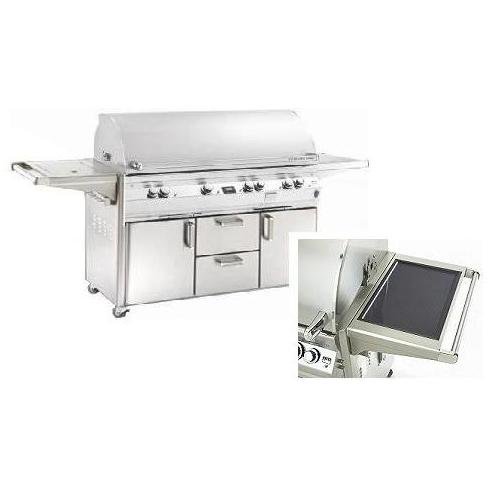Fire Magic Gas Grills Echelon E1060s Natural Gas Grill W Solar Panel - One Infrared Burner & Single Side Burner On Cart