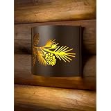 Decorative Indoor Wildlife Sconces (Pine bough left) by PD Metals